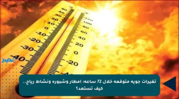 تغيرات جوية متوقعة خلال 72 ساعة: أمطار وشبورة ونشاط رياح.. كيف تستعد؟